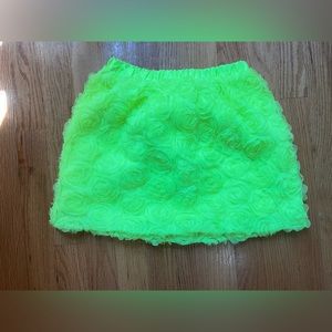 Neon floral girls Cat & Jack skirt, size:M (7/8)
